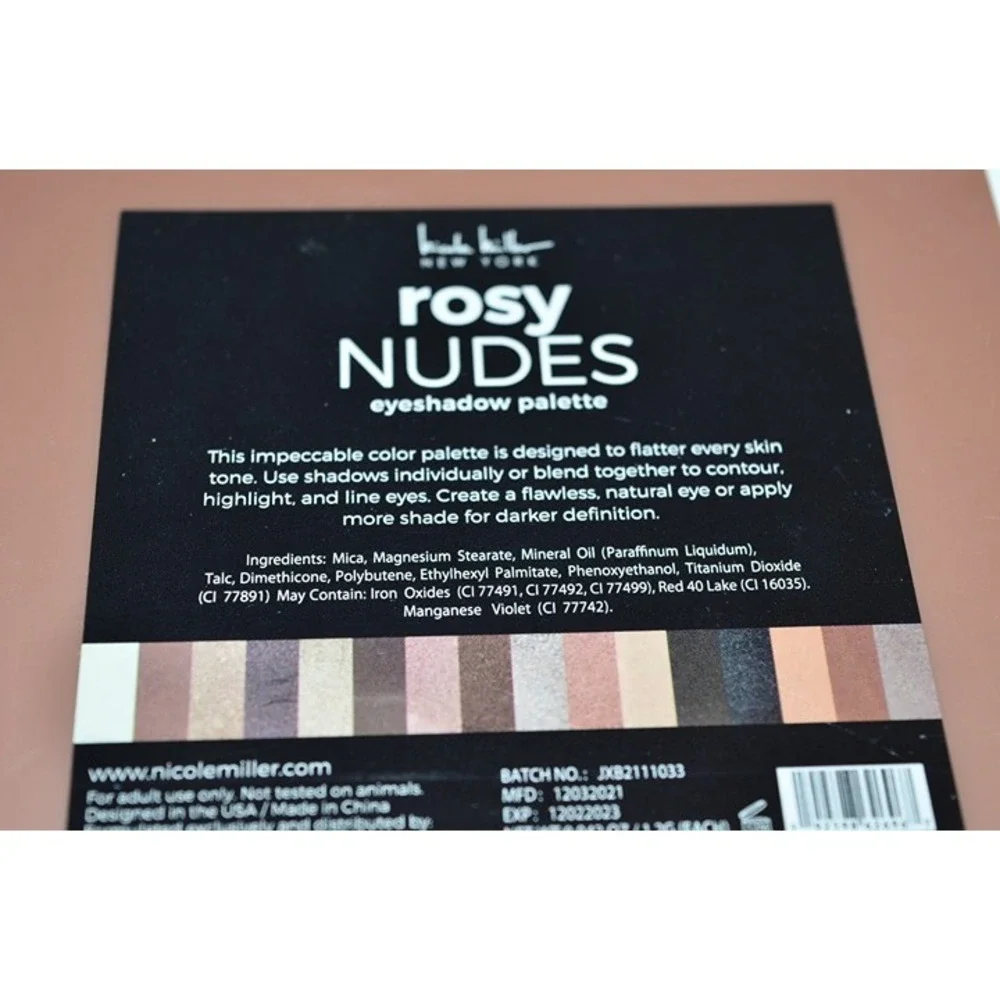 Nicole Miller New York Rosy Nudes Eyeshadow Palette